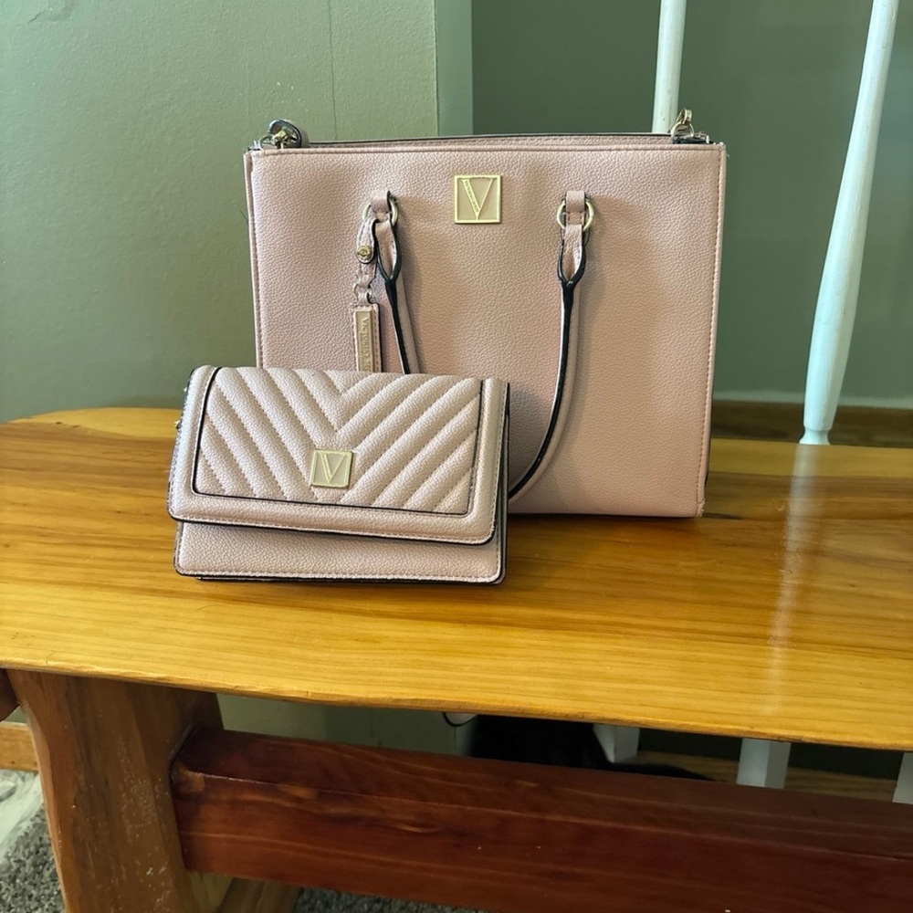 Victoria's Secret Pink Satchel Set with Elegant Design